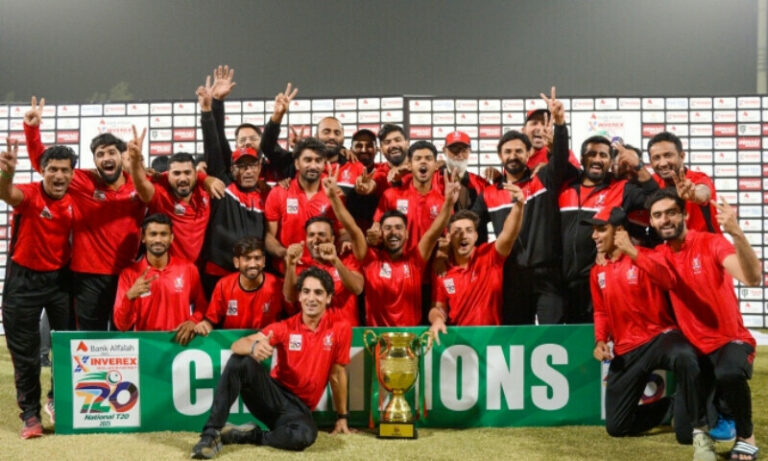 Lahore Blues Clinch National T20 Cup Title with Dominant Nine-Wicket Win Lahore Blues Clinch National T20 Cup Title with Dominant Nine-Wicket Win
