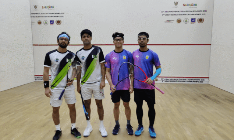 Nasir Iqbal and Noor Zaman Reach Asian Doubles Squash Final After Beating Malaysia