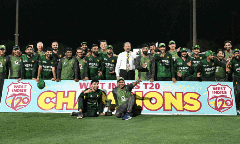 Pakistan Clinch T20I Series with Thrilling Win Over West Indies Pakistan Clinch T20I Series with Thrilling Win Over West Indies