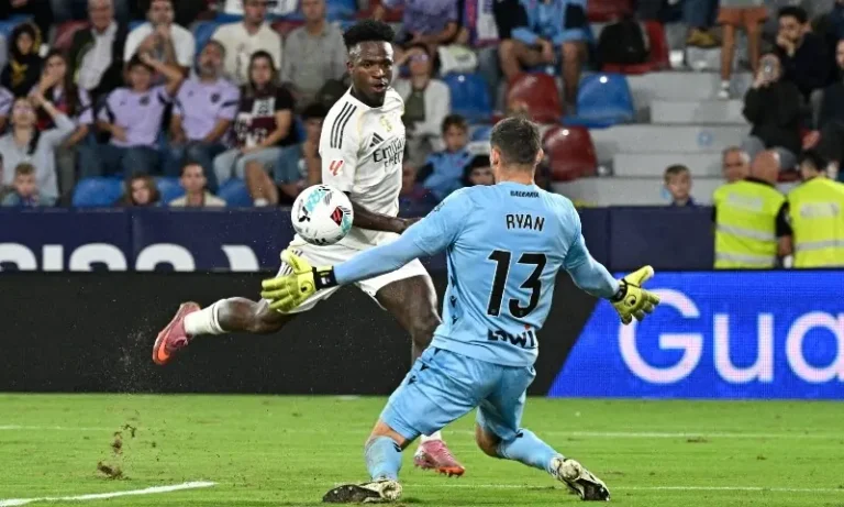 Vinicius Shines as Mbappe Brace Secures Real Madrid’s 4-1 Win Over Levante Vinicius Shines as Mbappe Brace Secures Real Madrid’s 4-1 Win Over Levante